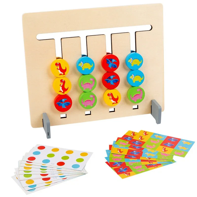 Montessori Wooden Colour Pattern Matching Game - Image 3