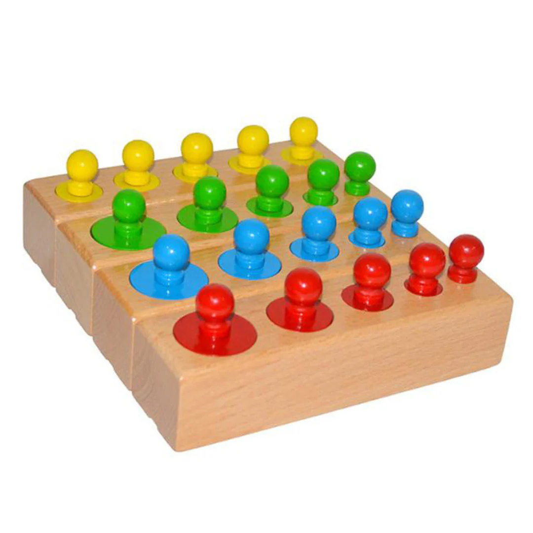 Montessori Wooden Cylinder Puzzle - Image 5
