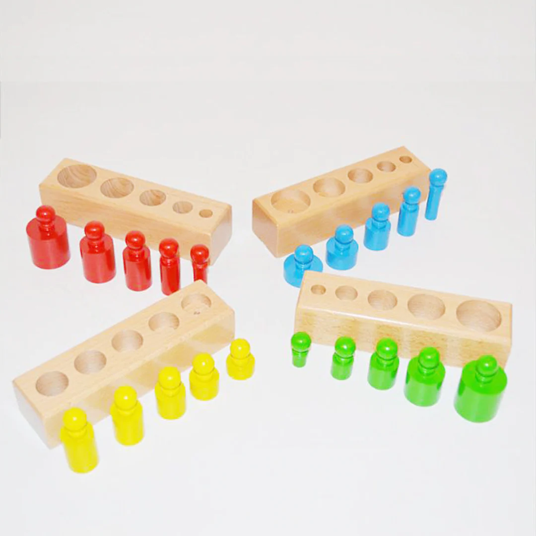 Montessori Wooden Cylinder Puzzle - Image 6