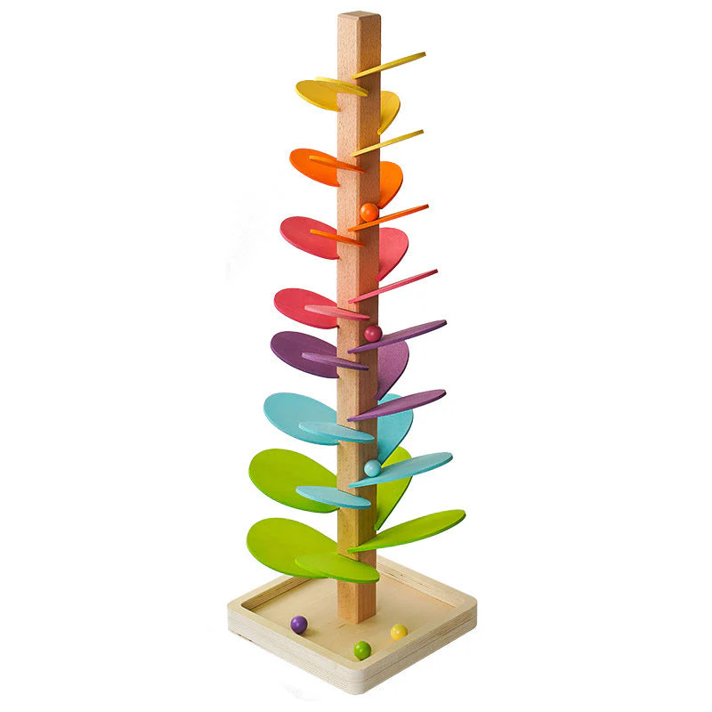 Montessori Wooden Marble Tower - Image 10