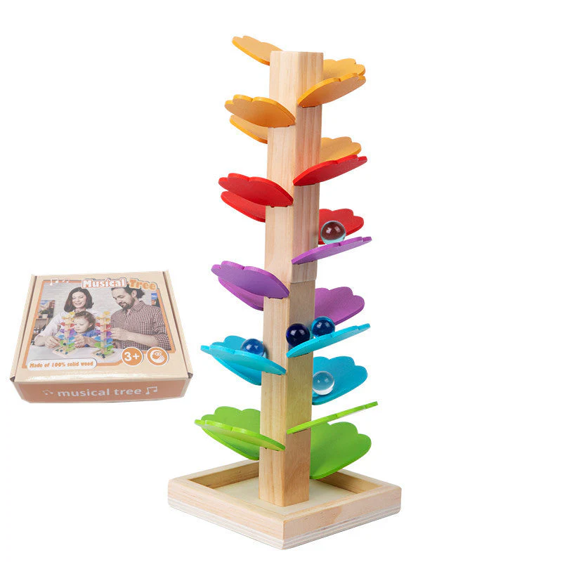 Montessori Wooden Marble Tower - Image 11