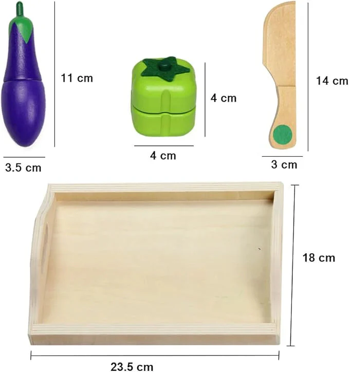 Montessori Wooden Play Kitchen Set - Image 4