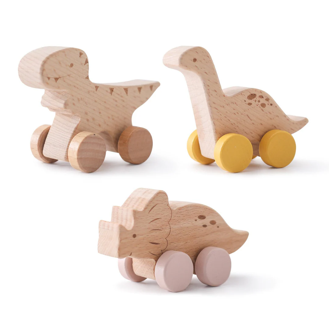 Montessori Wooden Train in Pastel Colors - Image 12