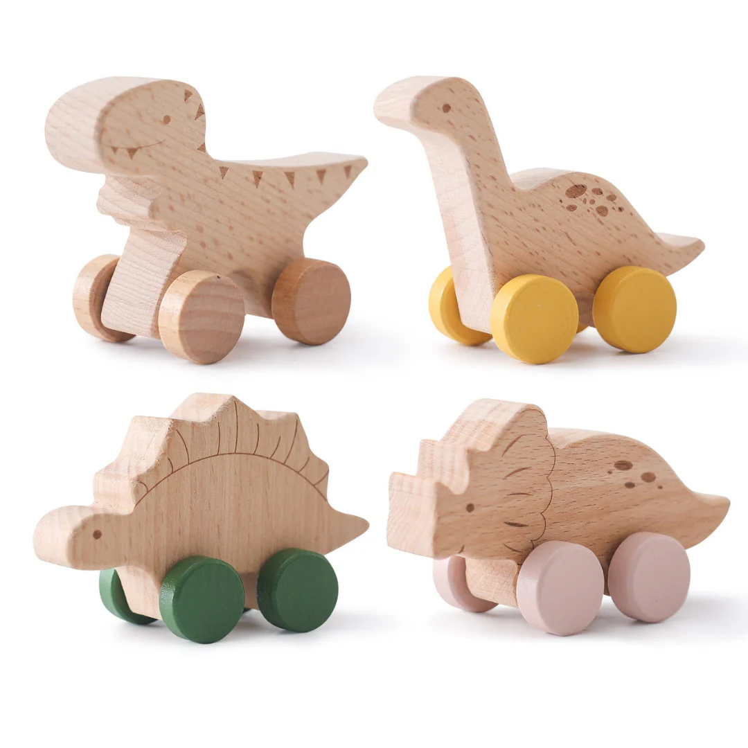 Montessori Wooden Train in Pastel Colors - Image 7