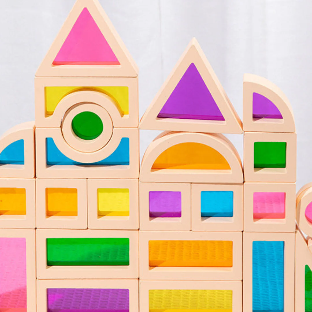 Montessori Wooden Window Building Blocks - Image 6