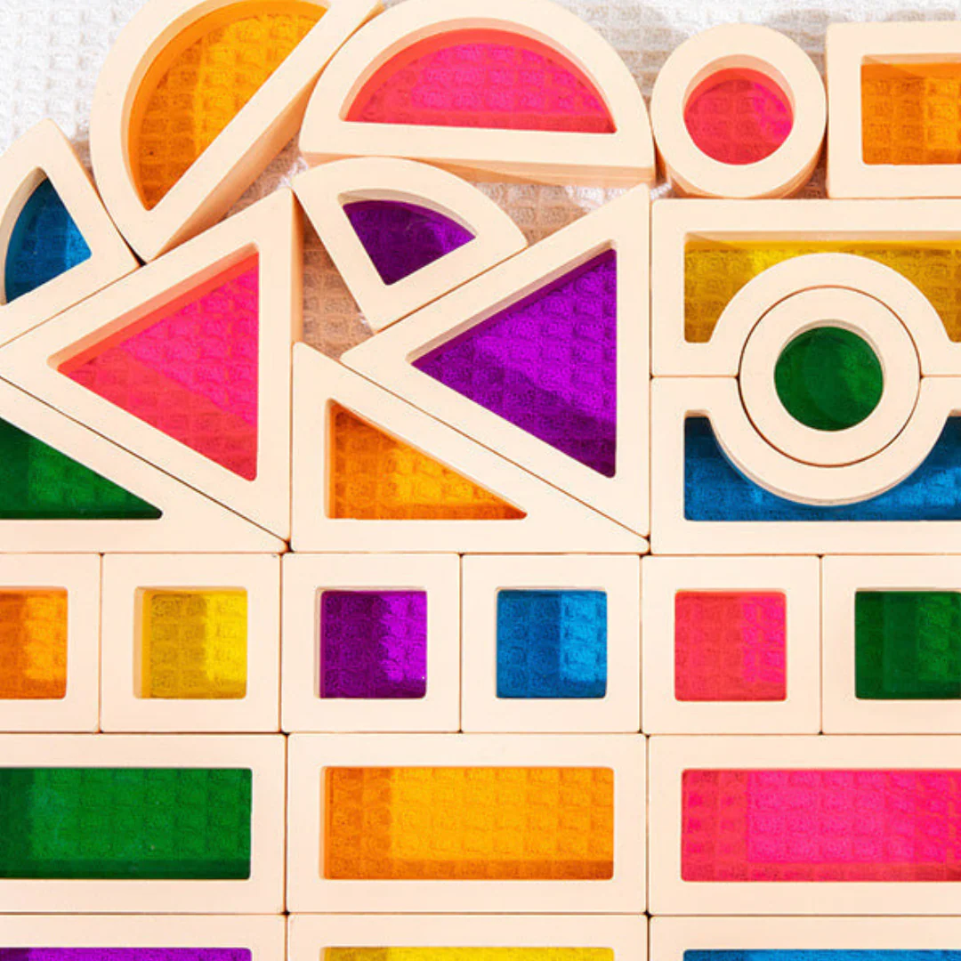 Montessori Wooden Window Building Blocks - Image 7