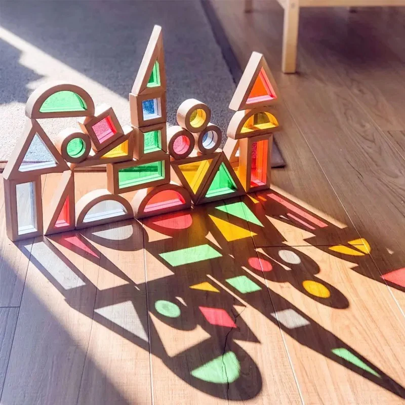 Montessori Wooden Window Building Blocks - Image 8