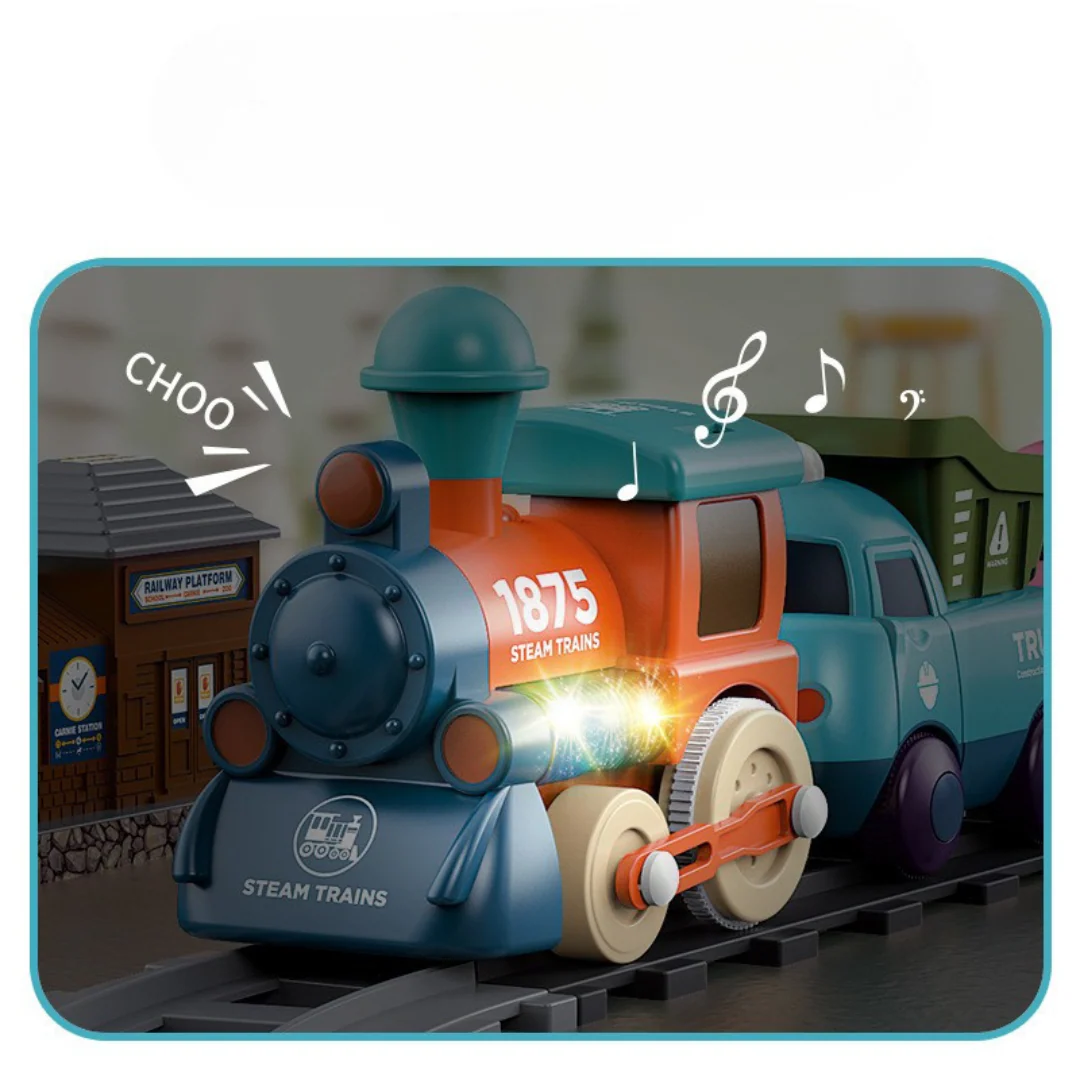Musical train toy with various trailers - Image 5