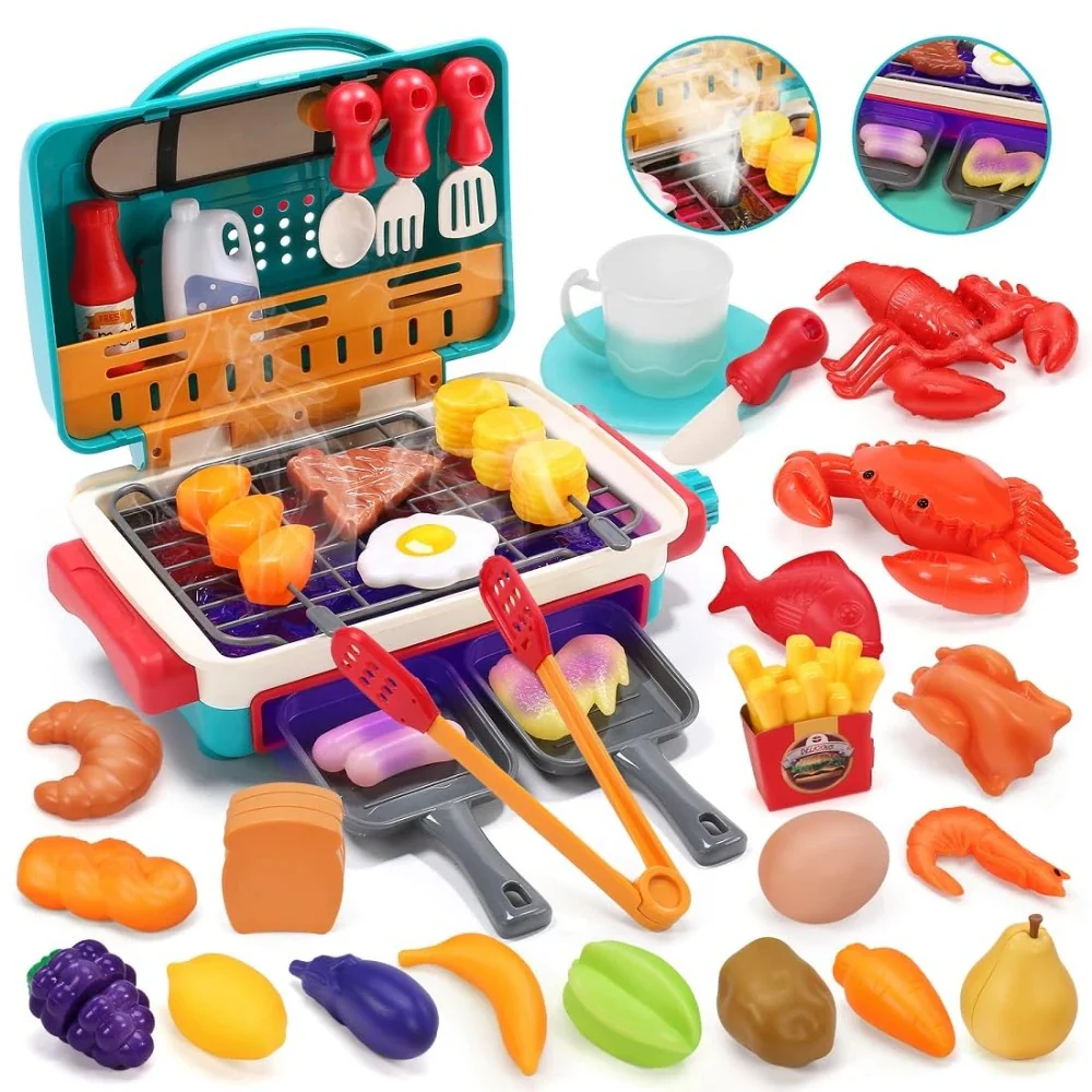 My first BBQ grill – children's kitchen with smoke effect and colour-changing food - Image 2