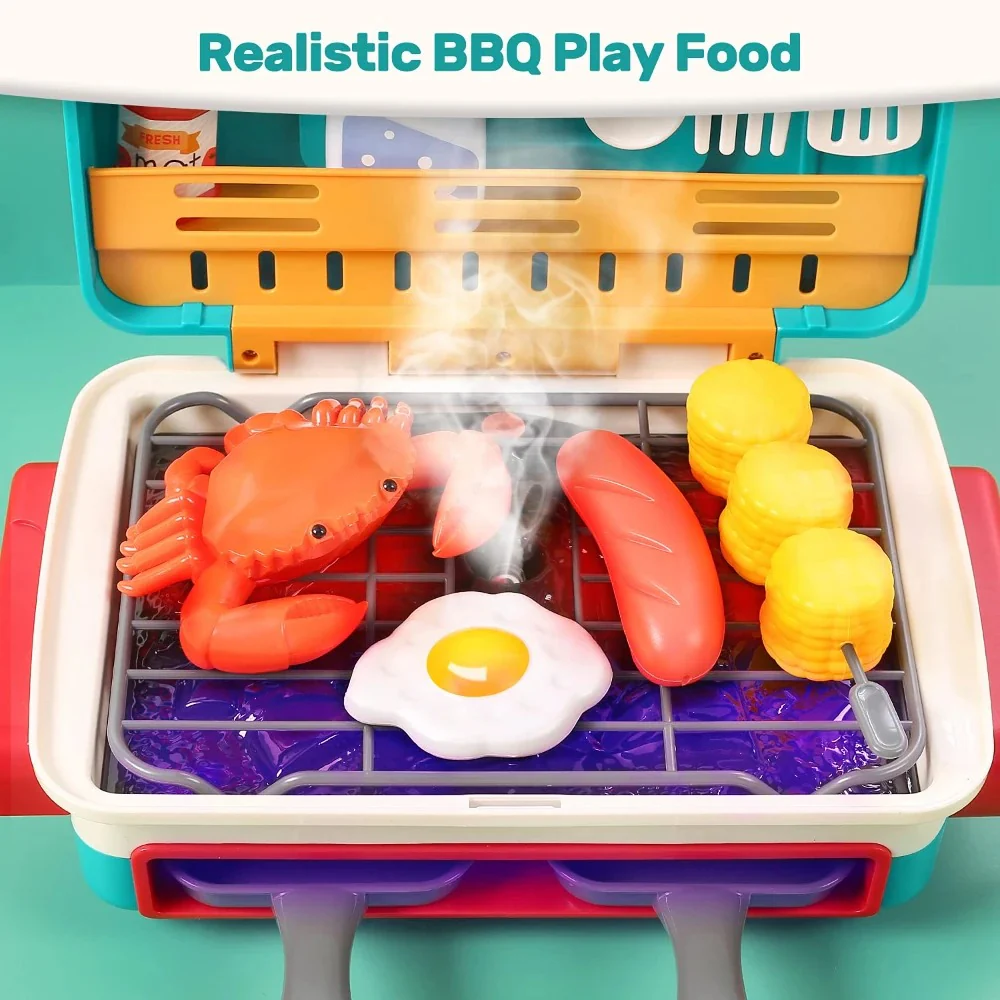 My first BBQ grill – children's kitchen with smoke effect and colour-changing food - Image 3