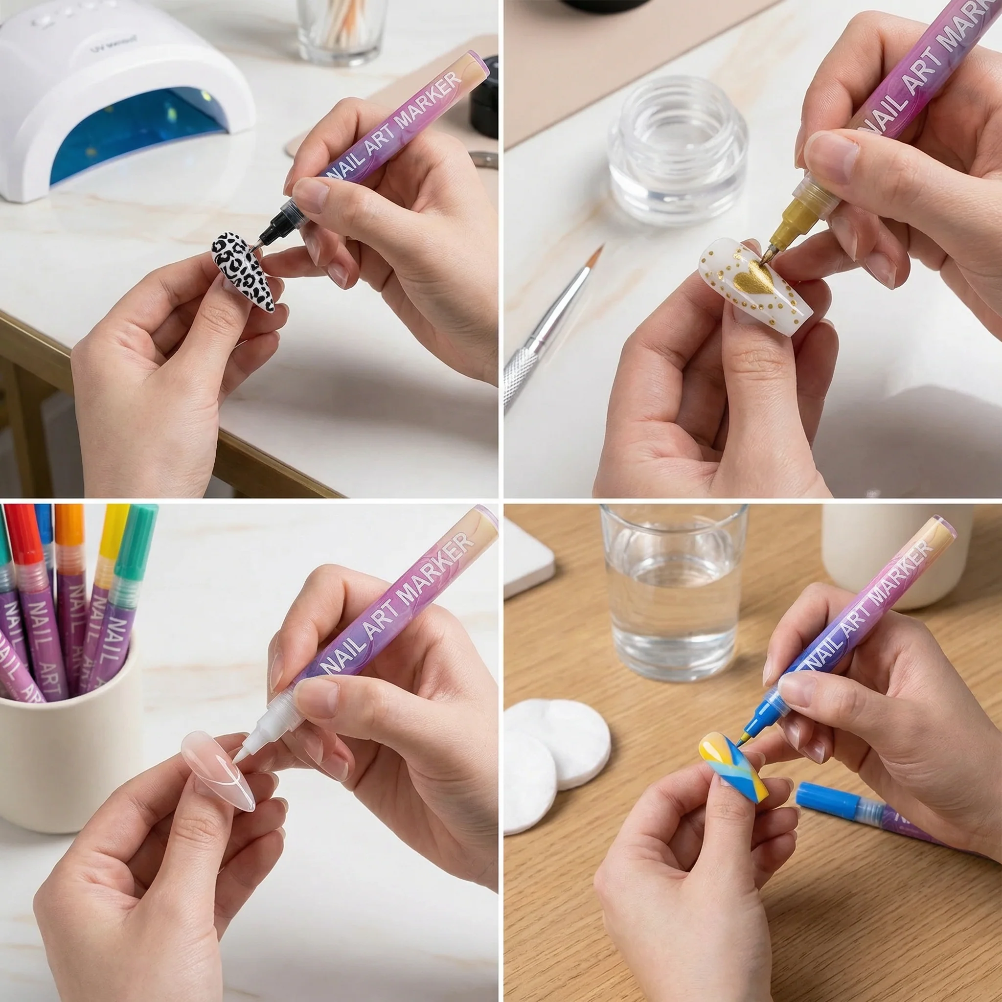 Nail Art Marker Set with Precision Tip – Acrylic Pens for Detailed Nail Designs - Image 4