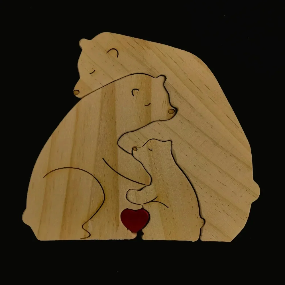 Handcrafted Personalised Bear Family - Image 13