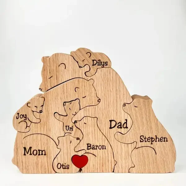 Handcrafted Personalised Bear Family - Image 4