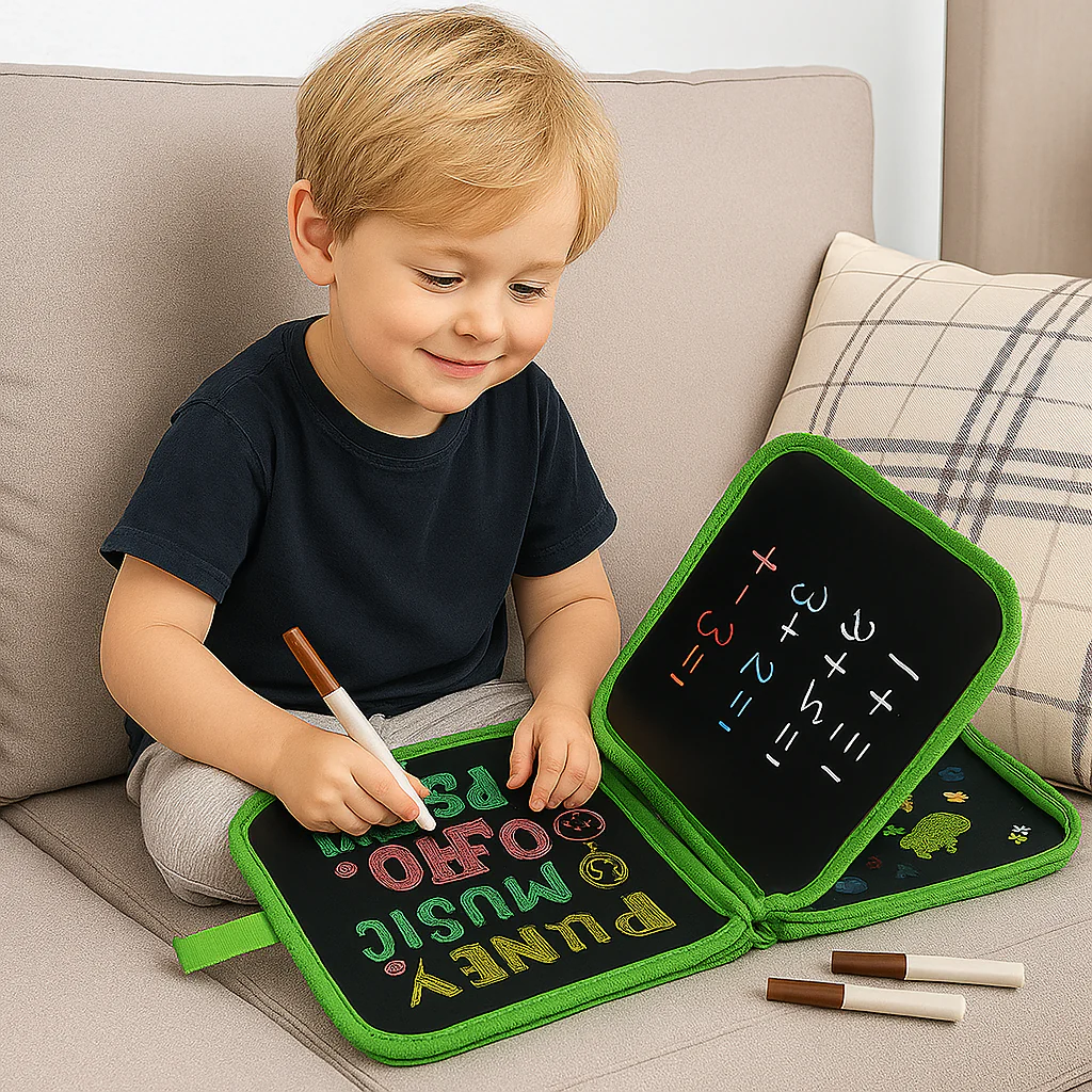 Portable reusable drawing bookĀ forĀ children