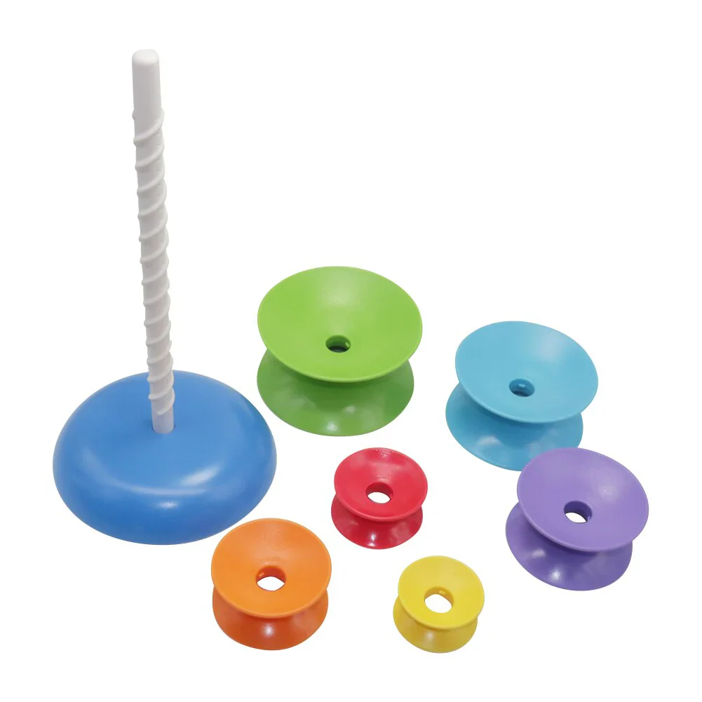 Rainbow Spin Stacker – Colourful Learning Fun - Image 2