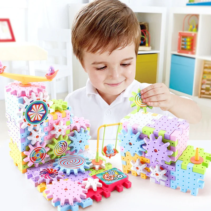 Rotating Montessori Building Blocks Toy - Image 2