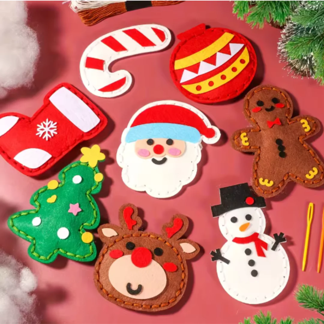 Safe DIY Felt Christmas Sewing Set - Image 4