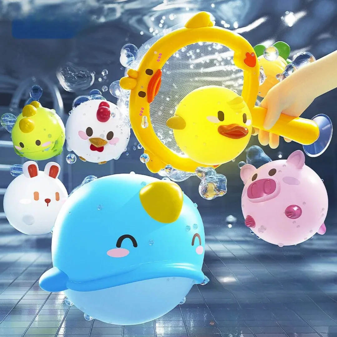 Self-Illuminating Bath Toy with Net - Image 7