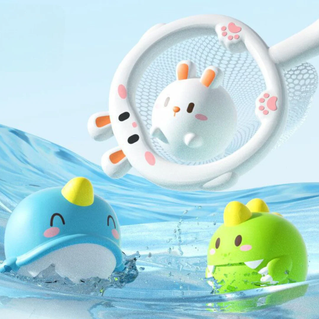 Self-Luminous Bath Toy with Landing Net - Image 4