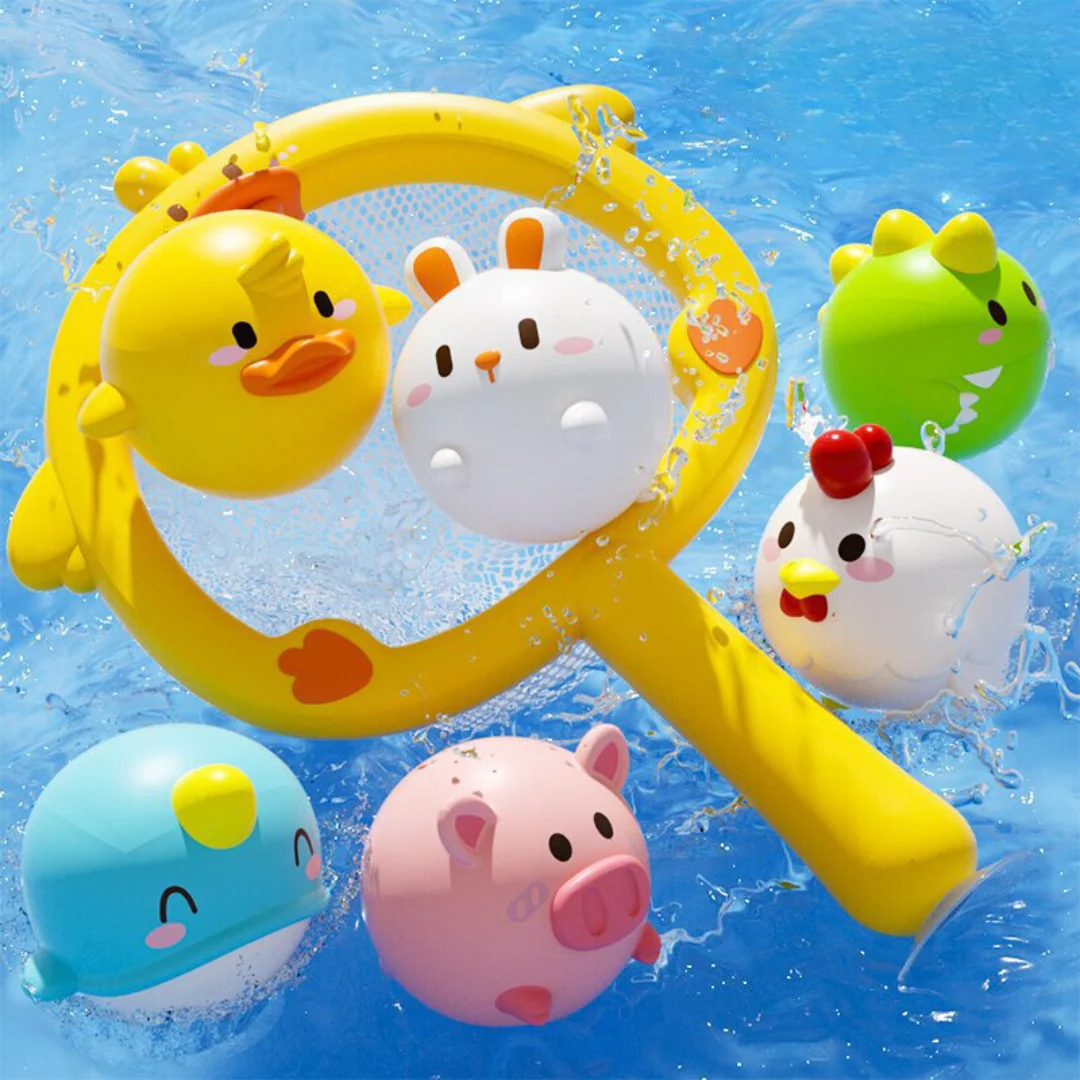 Self-Luminous Bath Toy with Landing Net - Image 7