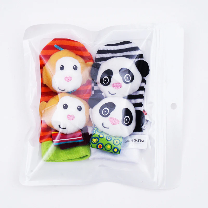 Sensory Baby Plush Socks and Wristband - Image 11