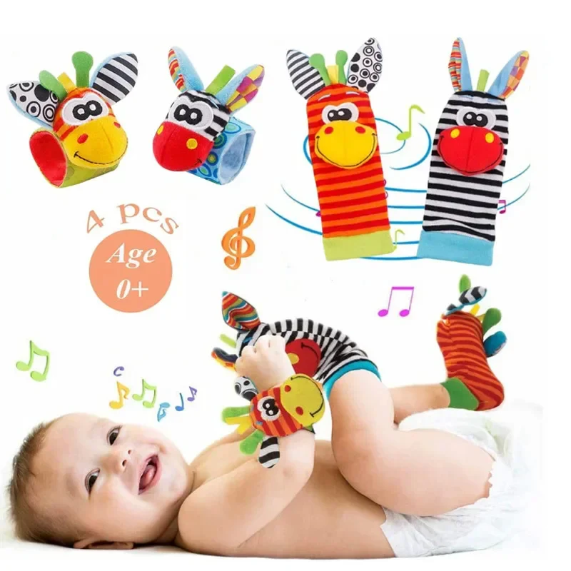 Sensory Baby Plush Socks and Wristband - Image 2