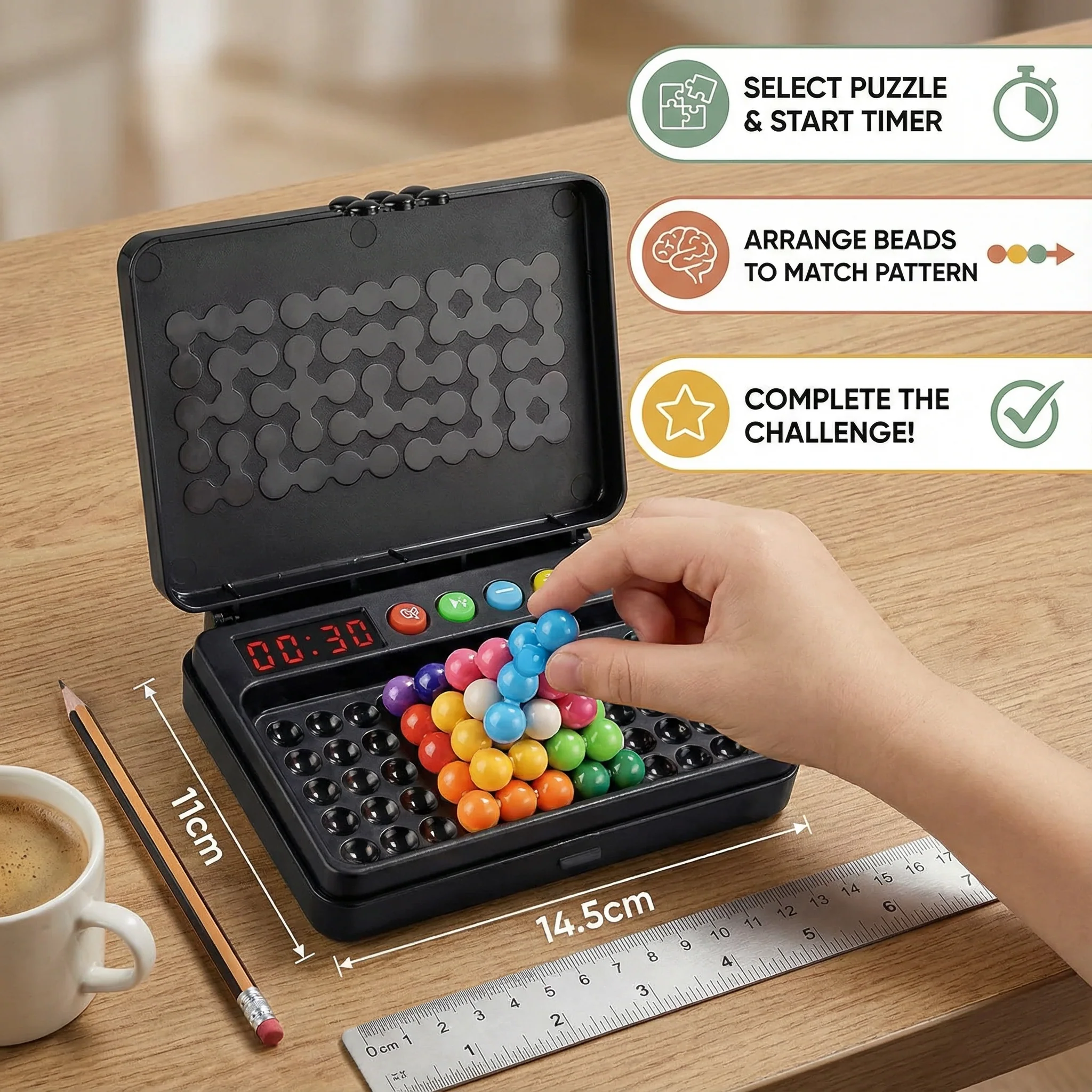 Smart Kids Brain Game – 500 Logic Puzzles with Timer - Image 3