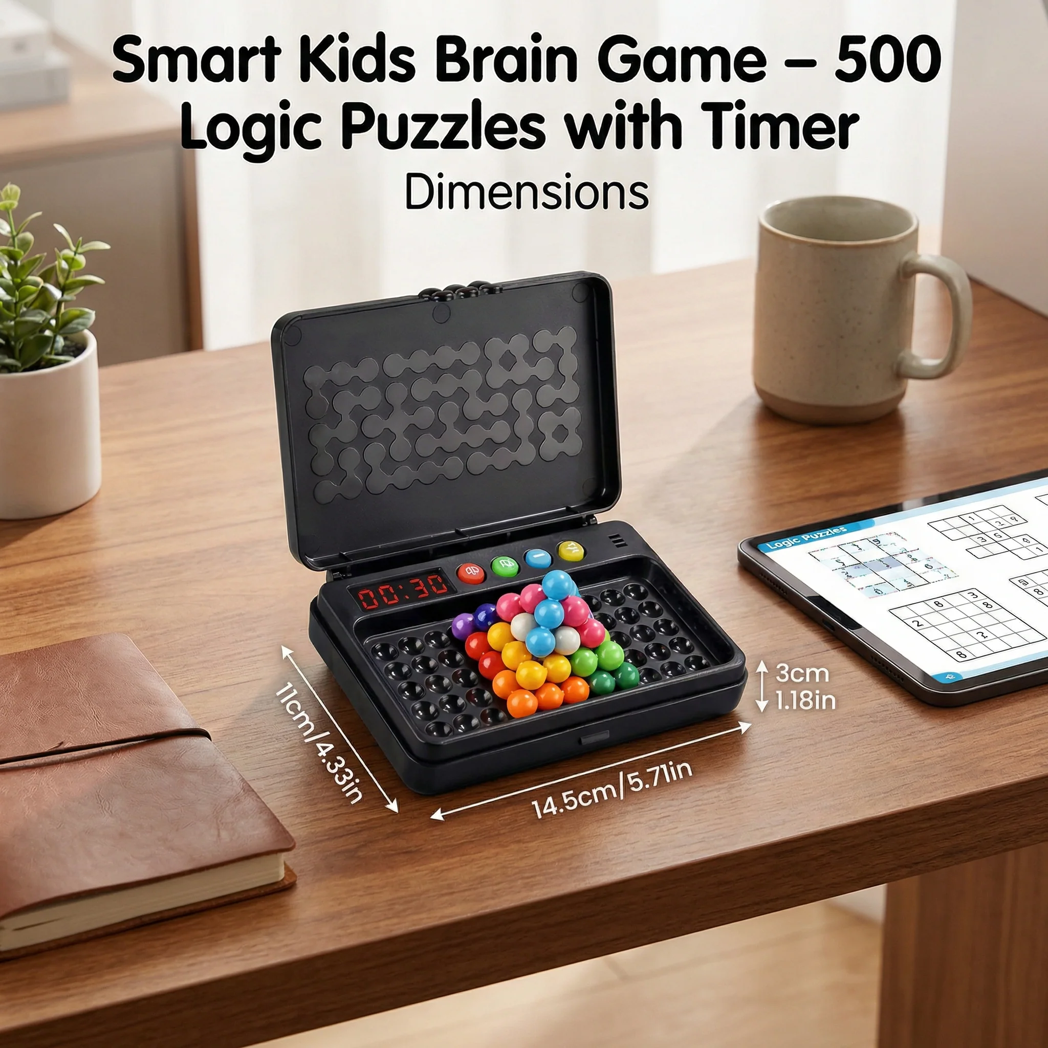 Smart Kids Brain Game – 500 Logic Puzzles with Timer - Image 5