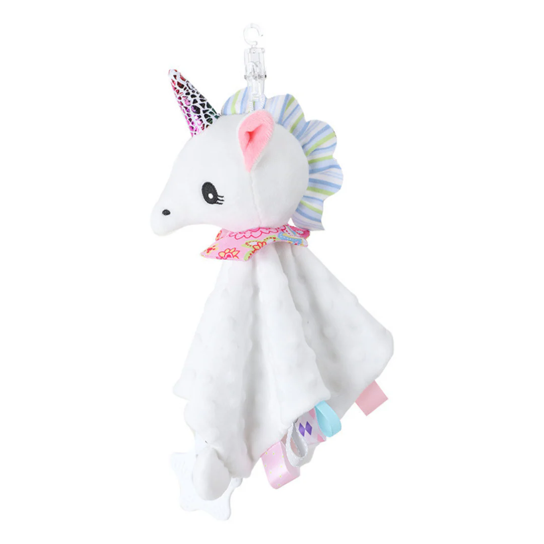 Soothing plush cuddly blanket with rattle - Image 5