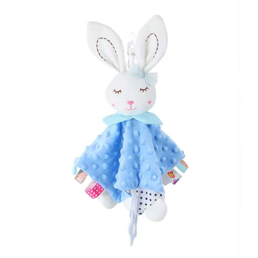 Soothing plush cuddly blanket with rattle - Image 8