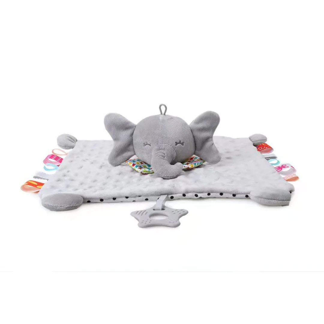 Soothing plush cuddly blanket with rattle - Image 9