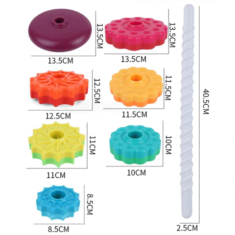 Spinbow - Child's Fun and Educational Colour Tower - Image 2