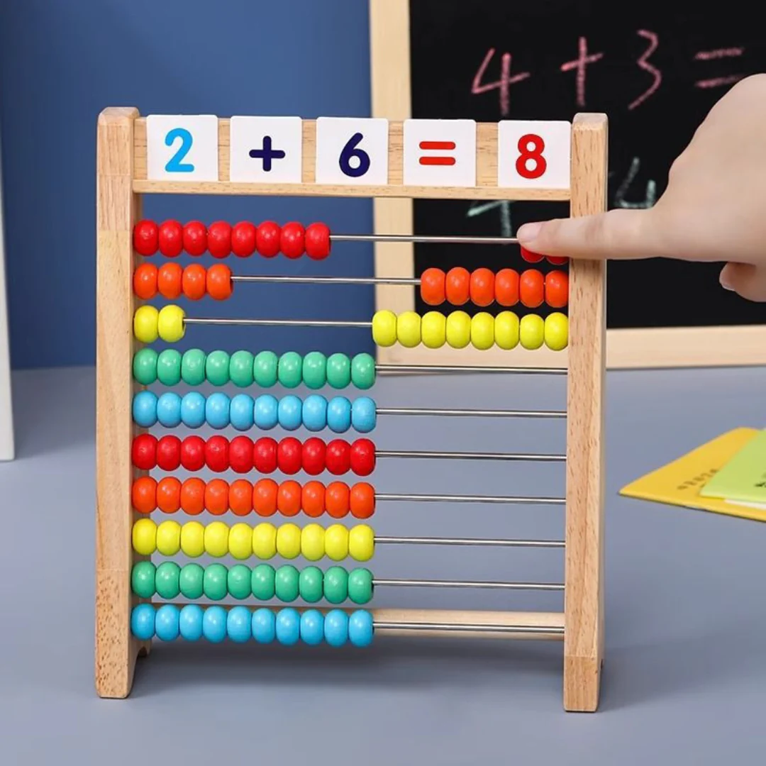 Wooden Abacus Counting Frame – Educational Toy for Learning to Count and Calculate