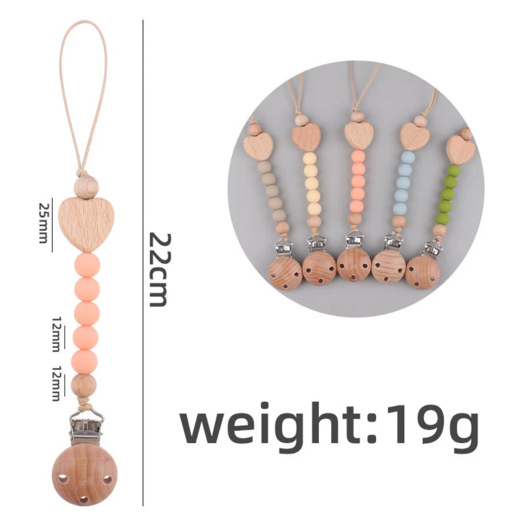 Wooden Baby Pacifier Chain - Image 8