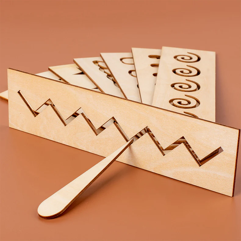 Wooden Letters and Numbers Templates for Learning to Write - Image 3