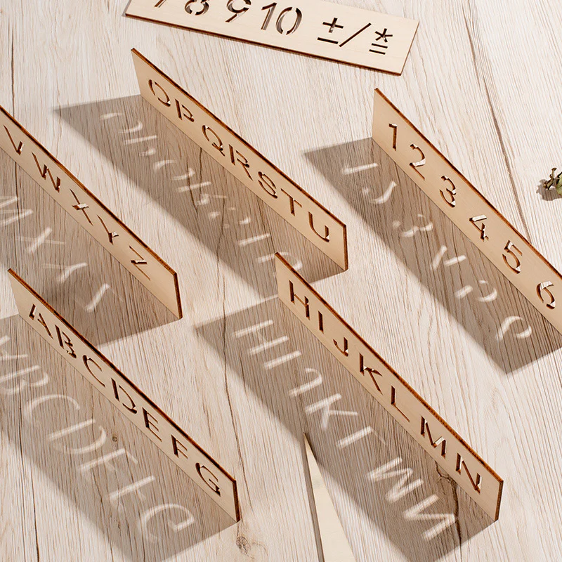 Wooden Letters and Numbers Templates for Learning to Write - Image 5