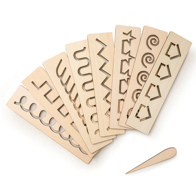 Wooden Letters and Numbers Templates for Learning to Write - Image 9