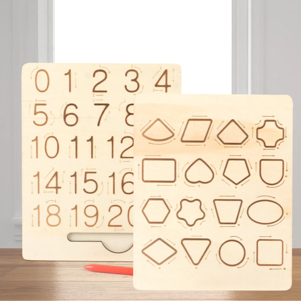 Wooden Numbers & Shapes Board - Image 3