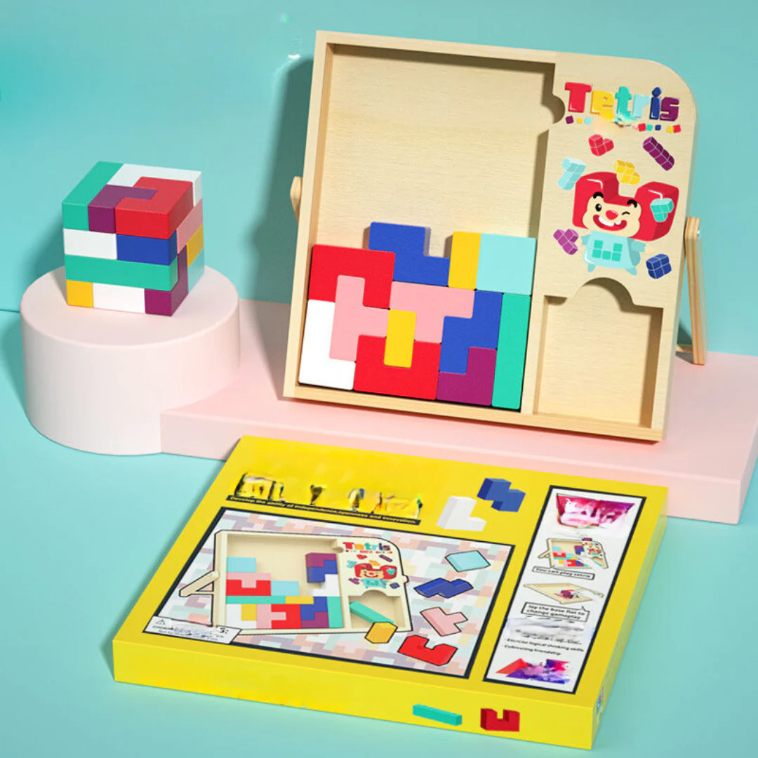 Wooden Tetris Puzzle Game - Image 4